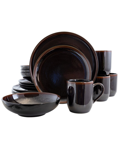 ELAMA ELAMA MIDNIGHT BEACH 16PC DINNERWARE SET 