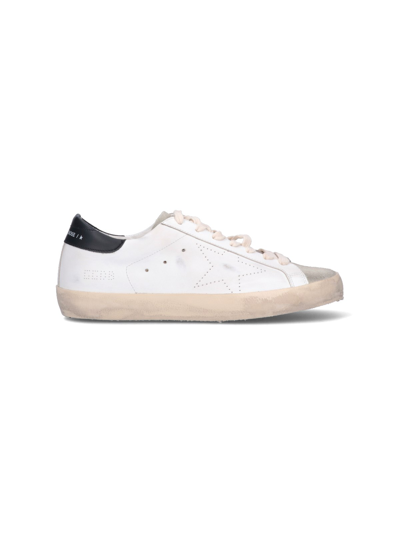 Golden Goose Dad-star Distressed Leather-trimmed Suede And Mesh Sneakers In White