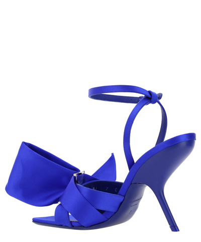Shop Ferragamo Helena Heeled Sandals In Blue