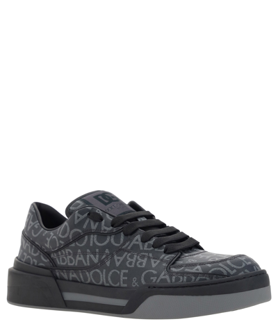 Shop Dolce & Gabbana New Roma Sneakers In Grey