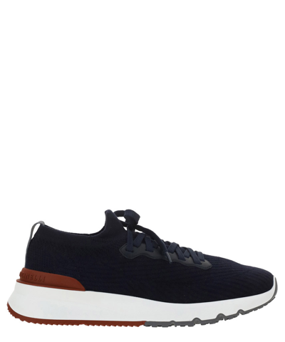 Shop Brunello Cucinelli Sneakers In Blue