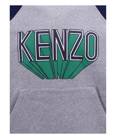 Shop Kenzo Hoodie In Grey
