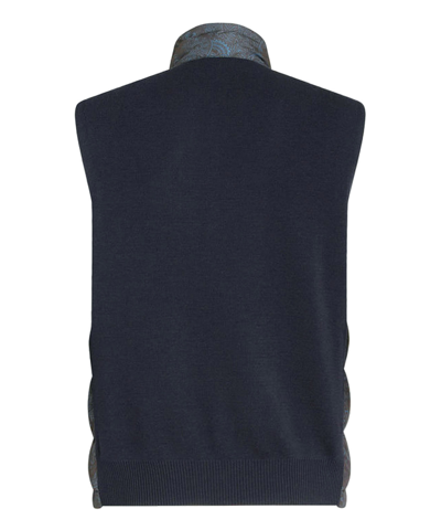 Shop Etro Vest In Blue