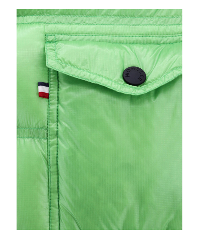 Shop Moncler Raffort Down Jacket In Green