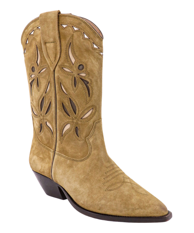 Shop Isabel Marant Durto Boots In Beige