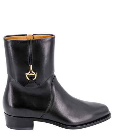 Shop Gucci Ankle Boots In Black