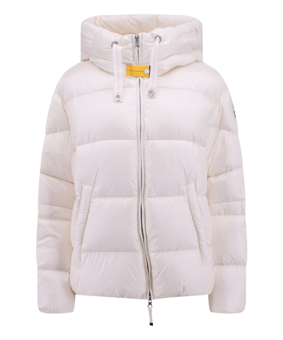 Shop Parajumpers Tilly Down Jacket In White