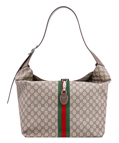 Shop Gucci Jackie 1961 Tote Bag In Beige