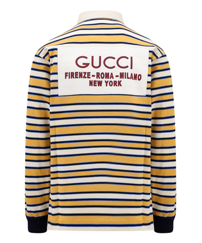 Shop Gucci Polo Shirt In Yellow