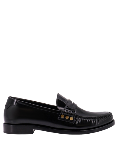 Shop Saint Laurent Loafers In Black