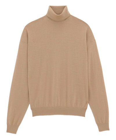 Saint Laurent Sweater In Beige