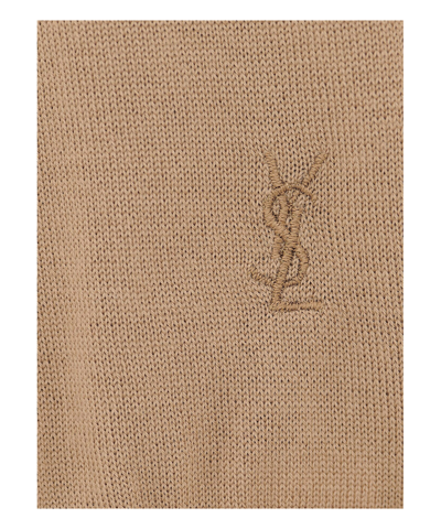 Saint Laurent Sweater In Beige