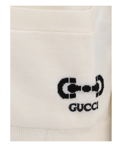 Shop Gucci Cardigan In White
