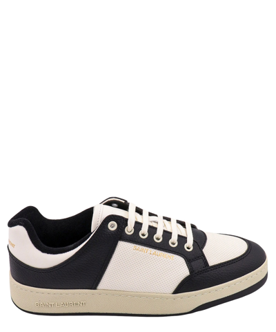 Shop Saint Laurent Sl/61 Sneakers In White