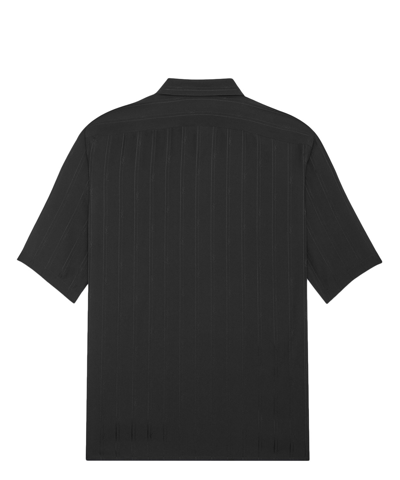 Shop Saint Laurent Short Sleeve Shirt In Black