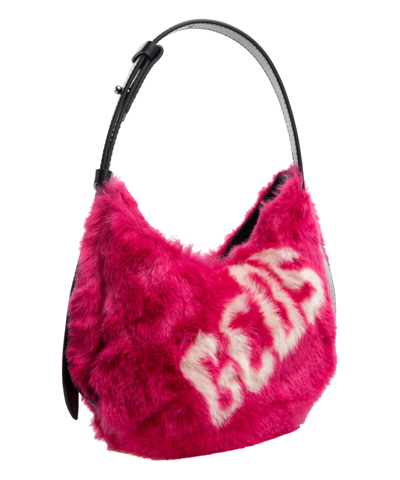 Shop Gcds Comma Twist Hobo Bag In Pink