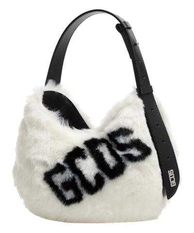 Shop Gcds Comma Twist Hobo Bag In White