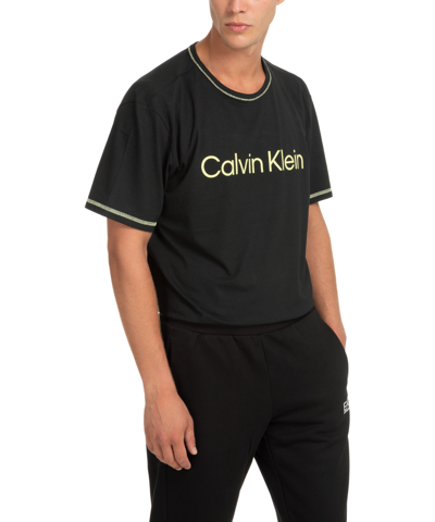 Shop Calvin Klein Sleepwear T-shirt In Black