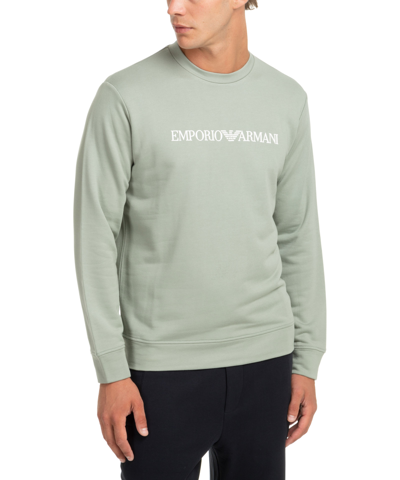 Shop Emporio Armani Sweatshirt In Green