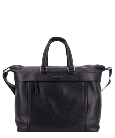Shop Orciani Handbag In Black