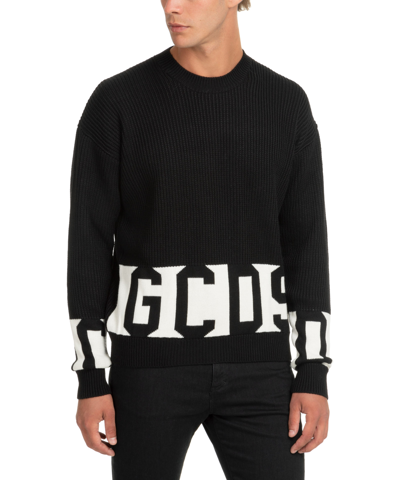 Shop Gcds Band Logo Sweater In Black