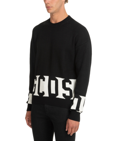 Shop Gcds Band Logo Sweater In Black