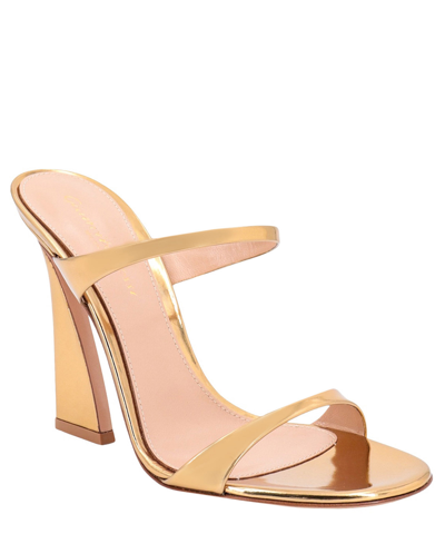 Shop Gianvito Rossi Aura Heeled Sandals In Gold