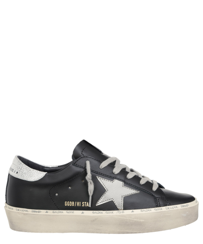 Shop Golden Goose Hi Star Sneakers In Black