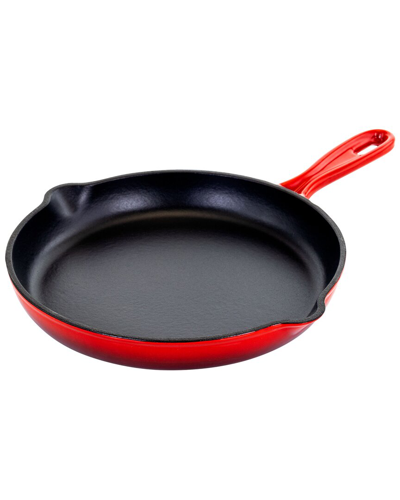 Shop Megachef Round 10.25in Enameled Cast Iron Skillet