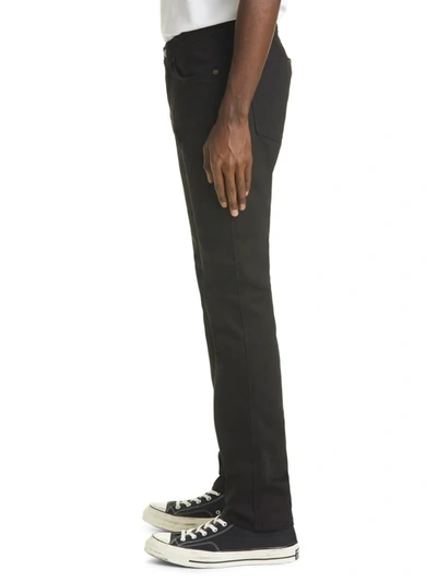 Shop Acne Studios Max Stay Black Slim Fit Jeans