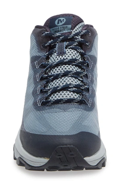 Merrell Moab Speed Gore-tex® Mid Hiking Shoe In Navy