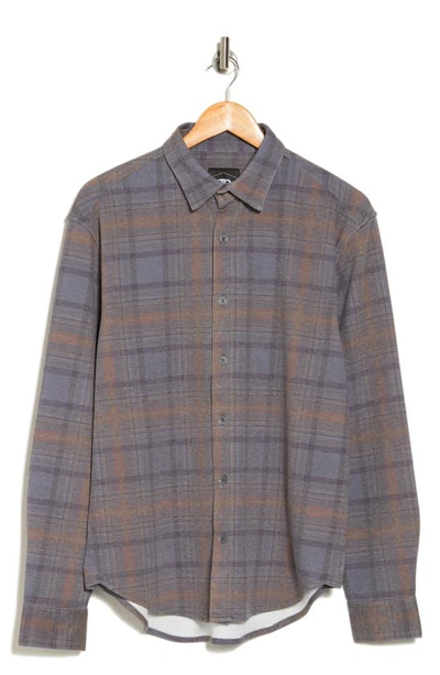 Shop Pto Collin Shakespeare Plaid Button-up Shirt In Blue