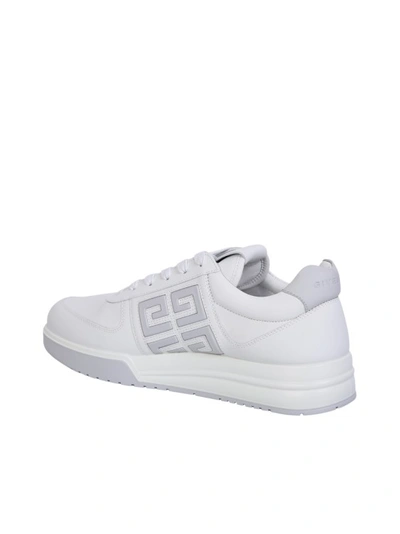 Shop Givenchy Low-top G4 Leather Sneakers In White