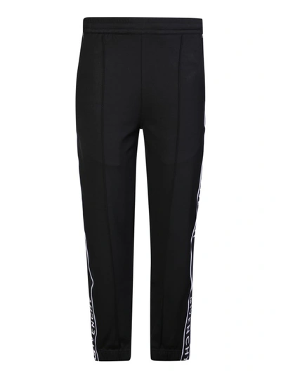 Shop Givenchy Jacquard Pattern Track Pants In Black