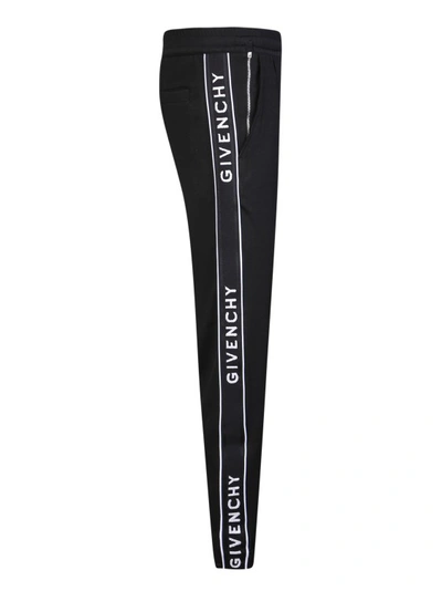 GIVENCHY Logo Stripe Track Pants Black Size XL $1320