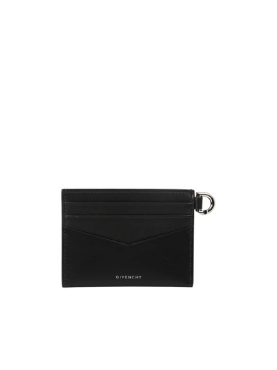 Shop Givenchy Leather Cardholder In Black