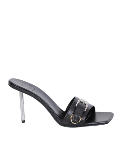 Shop Givenchy Black Voyou Sandals
