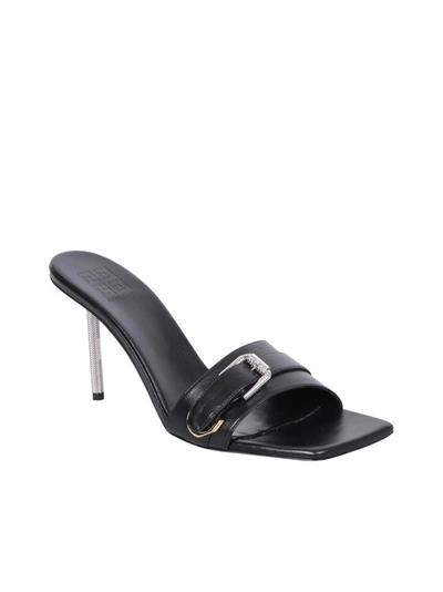Shop Givenchy Black Voyou Sandals