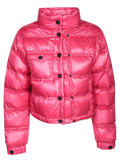 Shop Moncler Red Padded Jacket