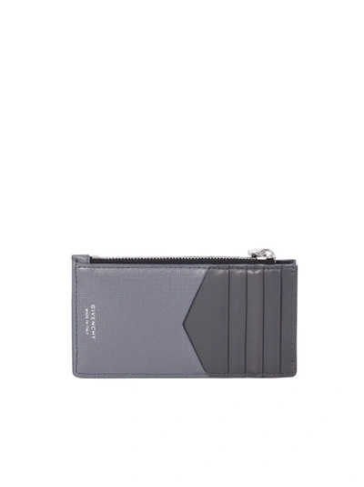 Shop Givenchy Grey Zipped Cardholder