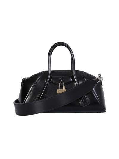 Shop Givenchy The Antigona Mini Shoulder Bag In Black
