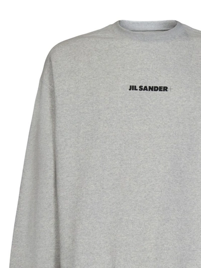 Shop Jil Sander Relaxed-fit Grey Sweatshirt In Neutrals
