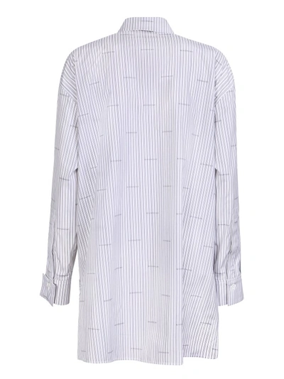 Shop Givenchy Light Grey Over Shirt In Jacquard