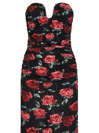 Shop Magda Butrym Black Floral-print Maxi Dress
