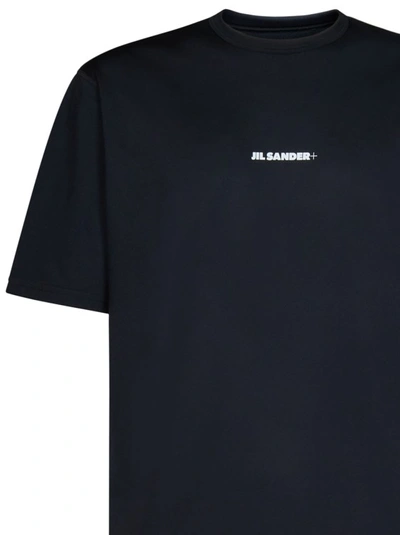 Shop Jil Sander Black Logo Printed T-shirt