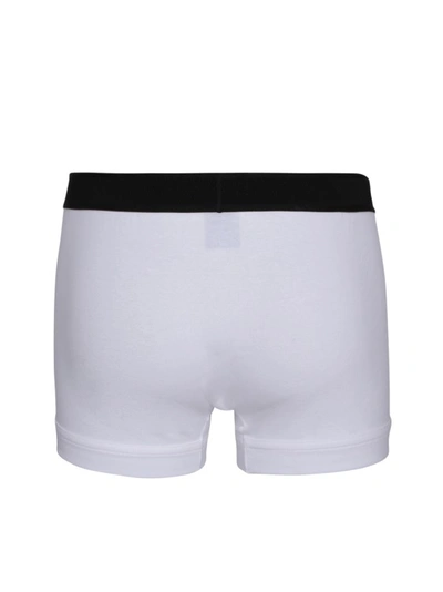 Shop Tom Ford Boxer Shorts With Logo Waistband And Stretch Design In White