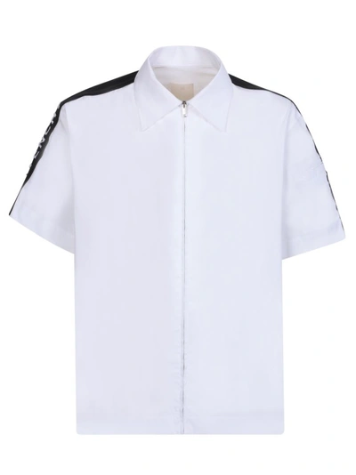 Shop Givenchy Zip Fastening White Boxy Shirt
