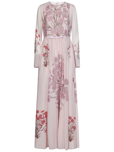 Shop Giambattista Valli Pink Silk Long Dress