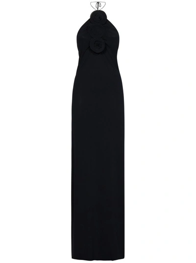 Shop Magda Butrym Stretch Jersey Fabric Maxi Dress In Black