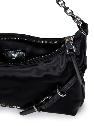 Shop Givenchy Black Bag With Silver Metal Chain Shoulder Strap